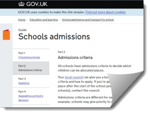 Government Guidelines for Admissions